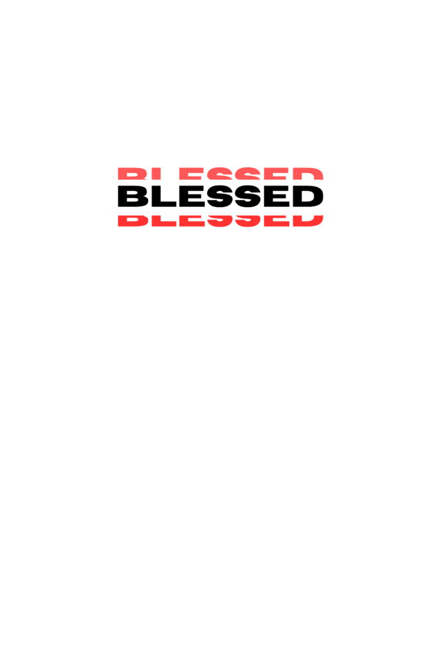 Male "Blessed" Christian Tees/Dark Shades