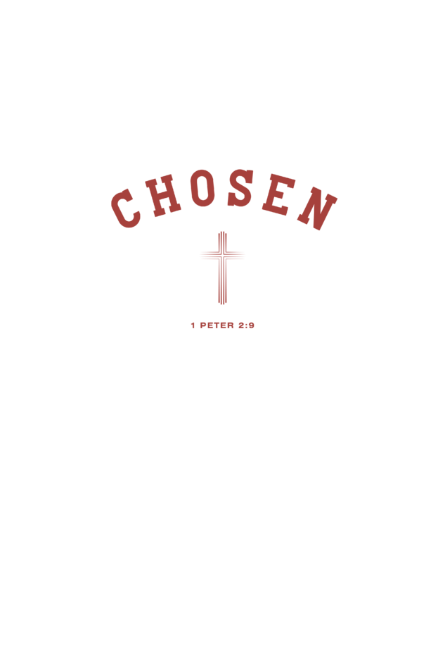 Male "Chosen" Christian Tees/Light Shades