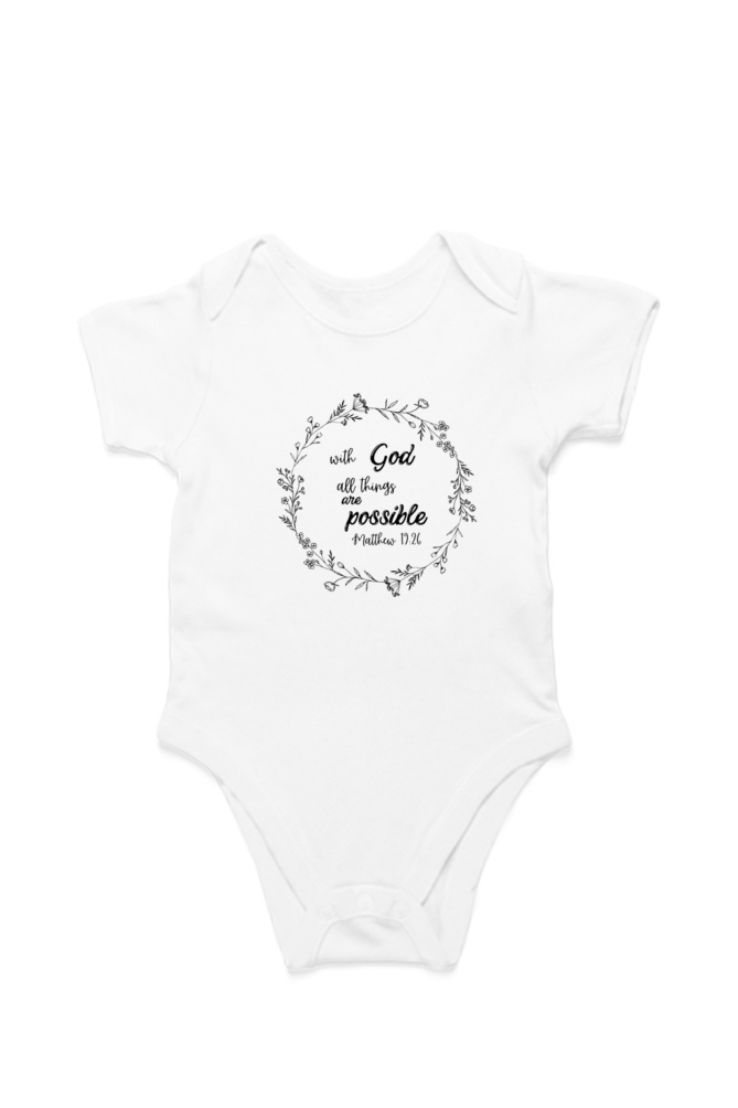 Infant "With God all things are possible" Oneies