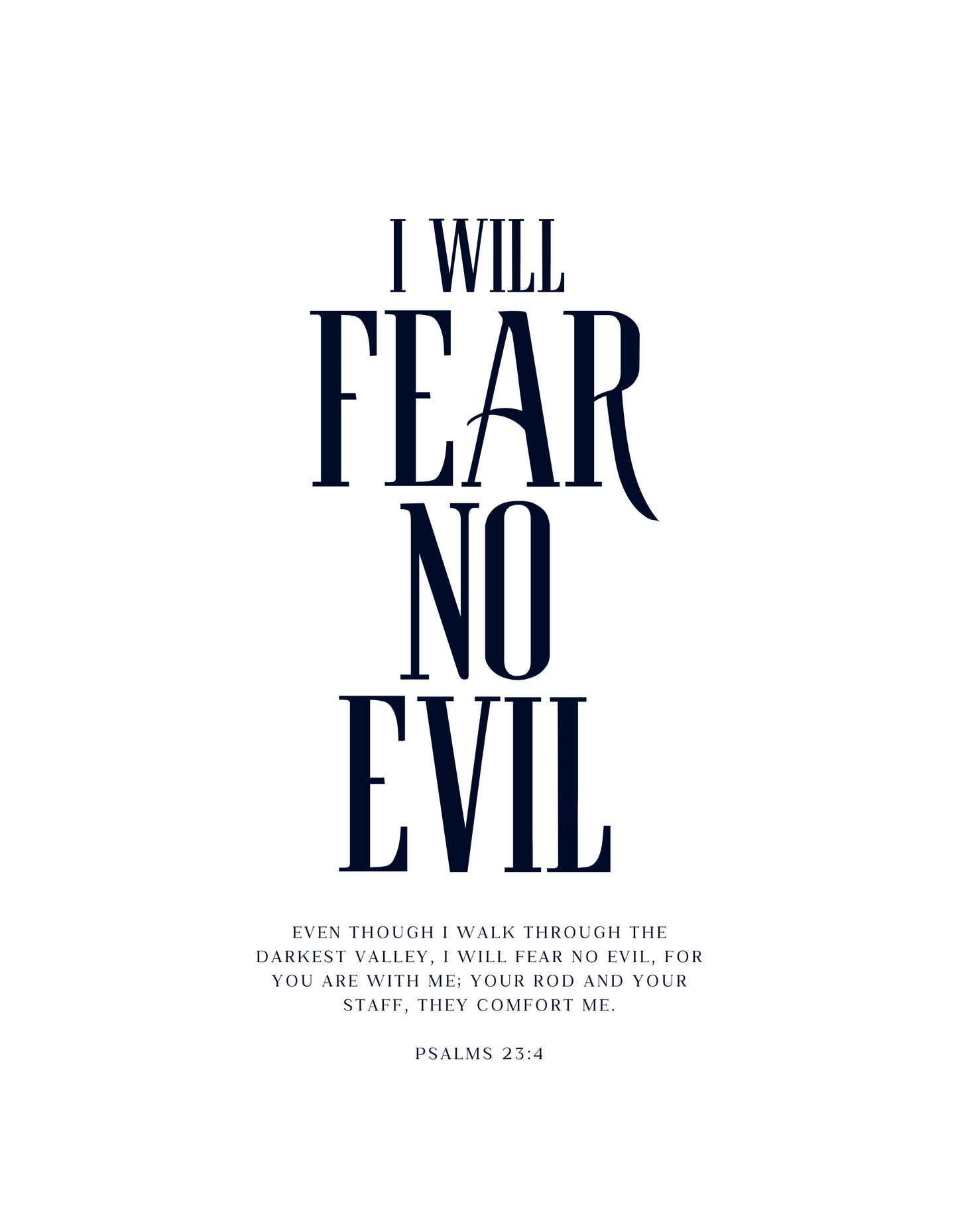 Kids Unisex "I Will Fear No Evil" Hoodies