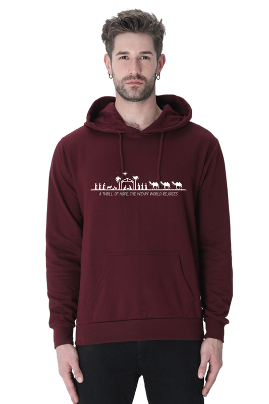 Male "A Thrill Of Hope" Hooded Sweatshirt