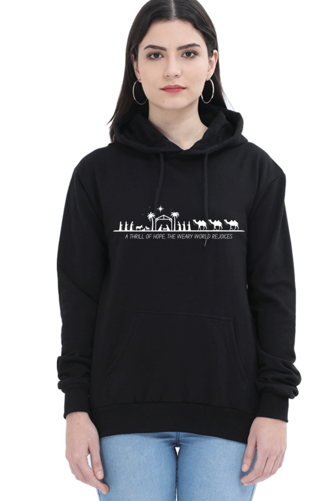 Female "A Thrill Of Hope" Hooded Sweatshirt