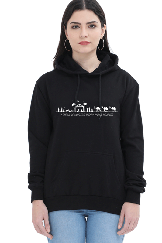 Female "A Thrill Of Hope" Hooded Sweatshirt