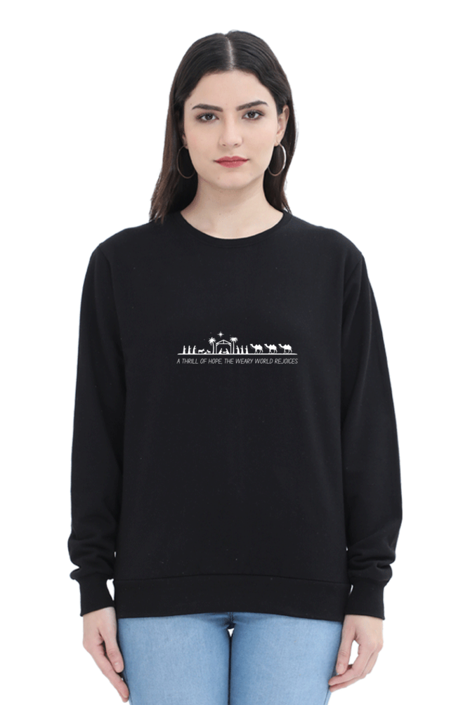 Female "A Thrill Of Hope" Sweatshirt