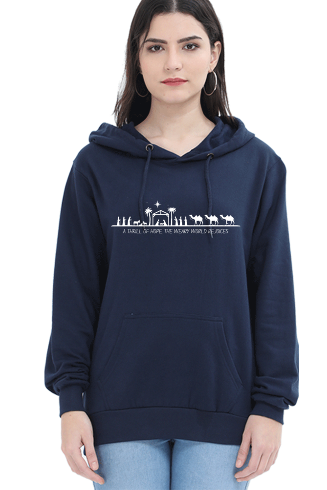 Female "A Thrill Of Hope" Hooded Sweatshirt