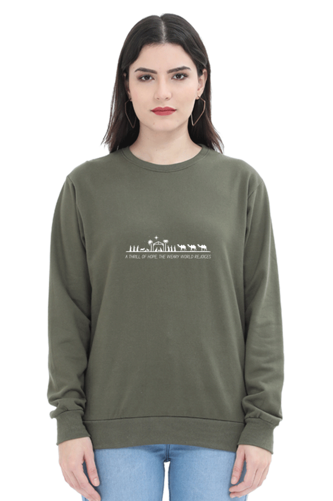 Female "A Thrill Of Hope" Sweatshirt