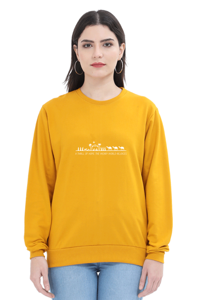 Female "A Thrill Of Hope" Sweatshirt