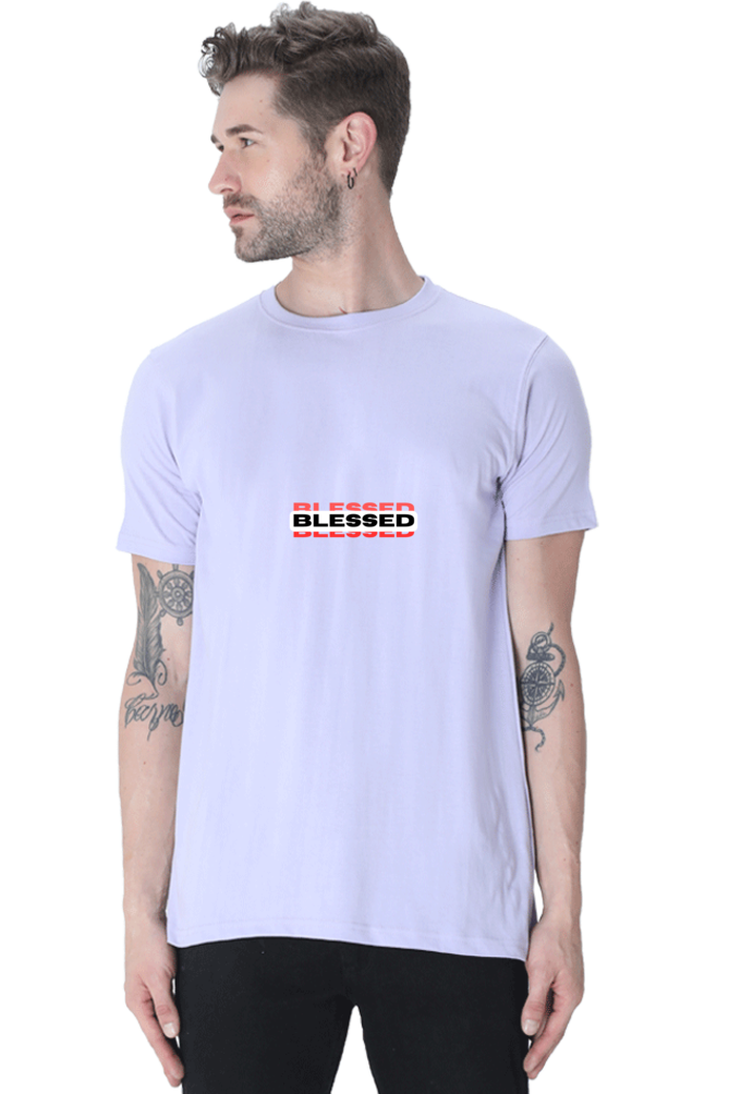 Male "Blessed" Christian Tees/Light Shades