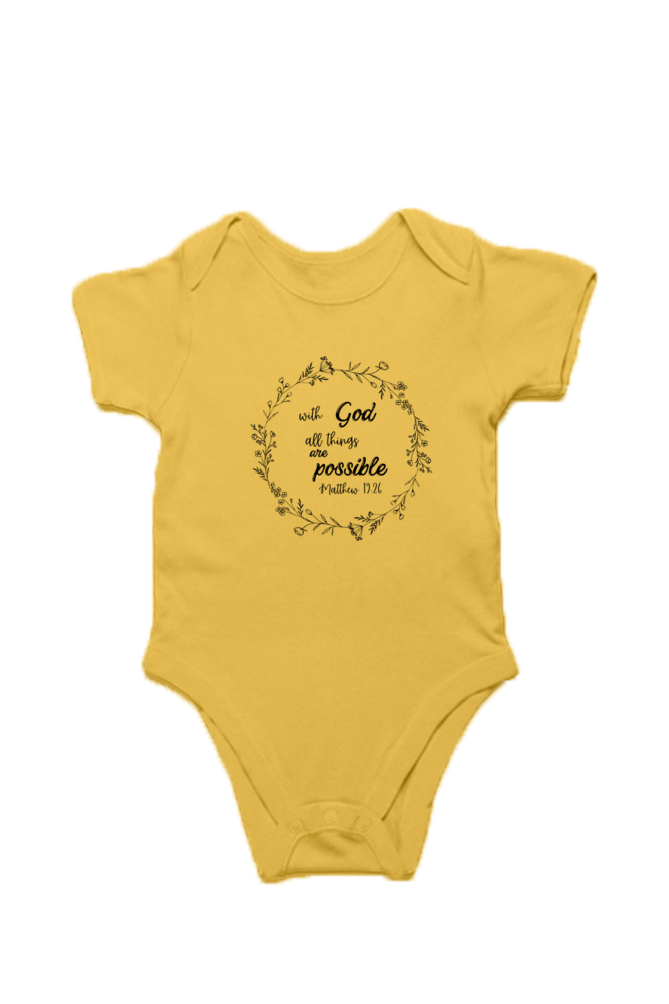 Infant "With God all things are possible" Oneies